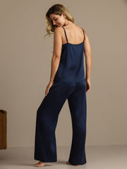19 Momme Washable Silk Cami & Wide Leg Pants Set