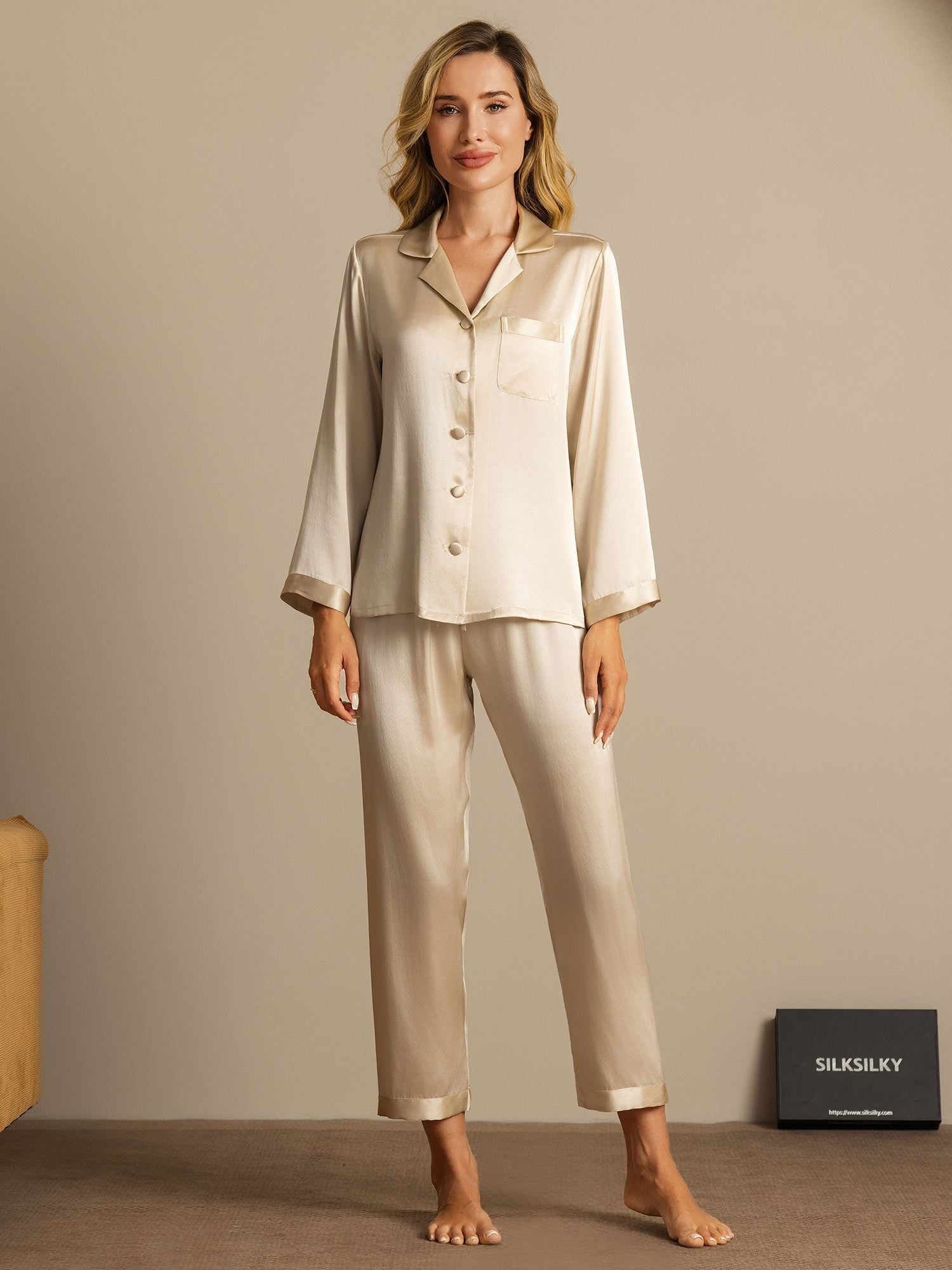 Women’s Mulberry Silk Long Sleeve Pajama Set