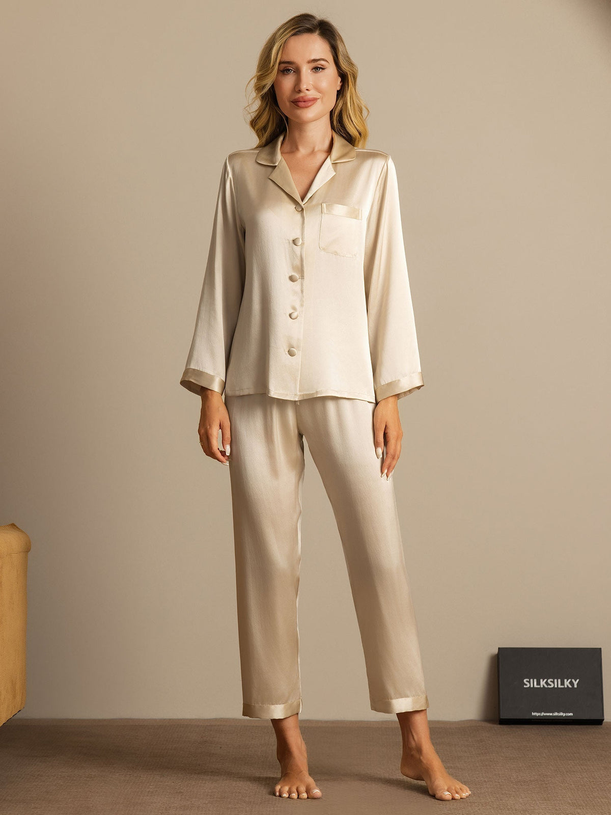 Women’s Mulberry Silk Long Sleeve Pajama Set