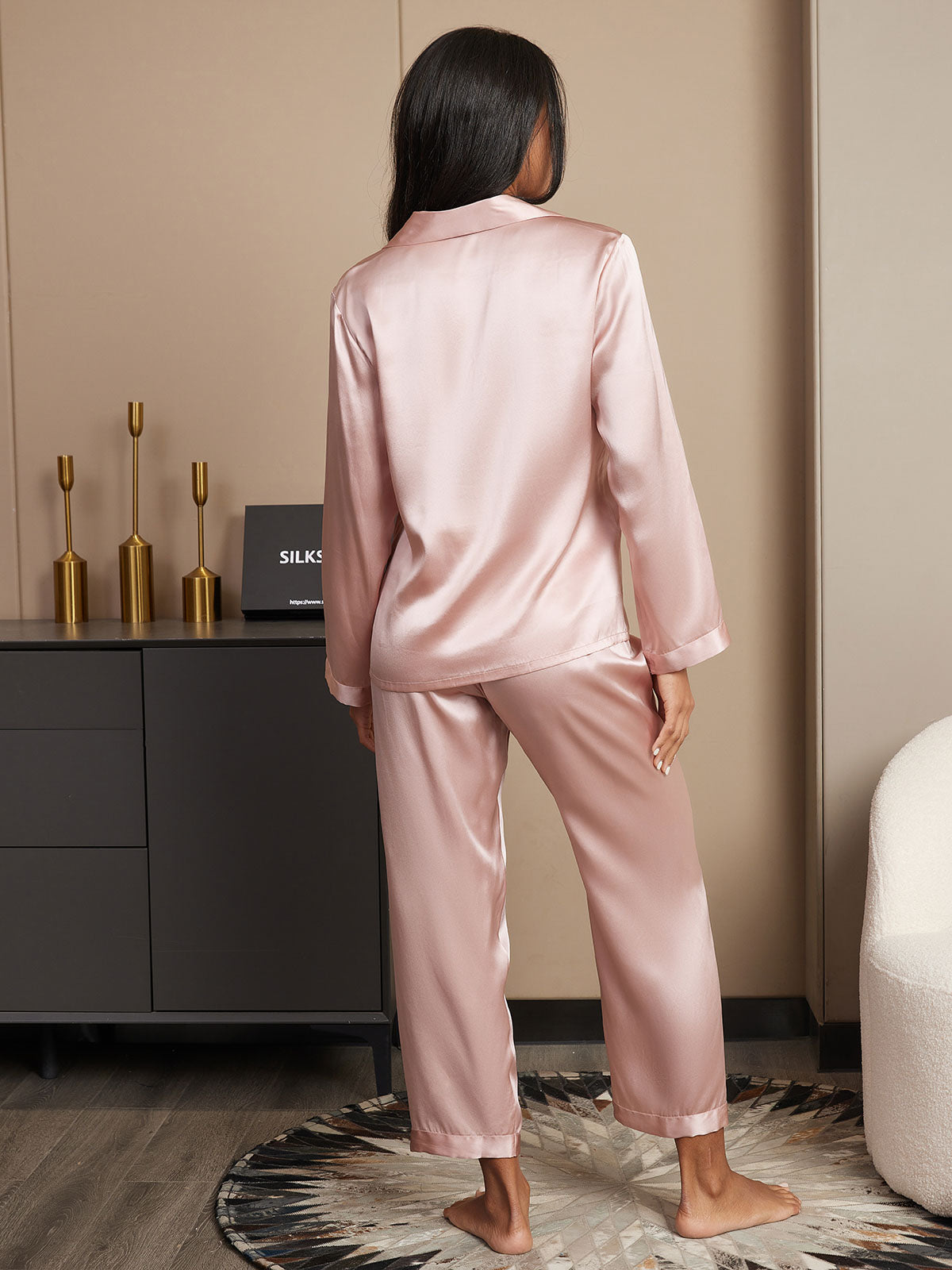 Women’s Mulberry Silk Long Sleeve Pajama Set