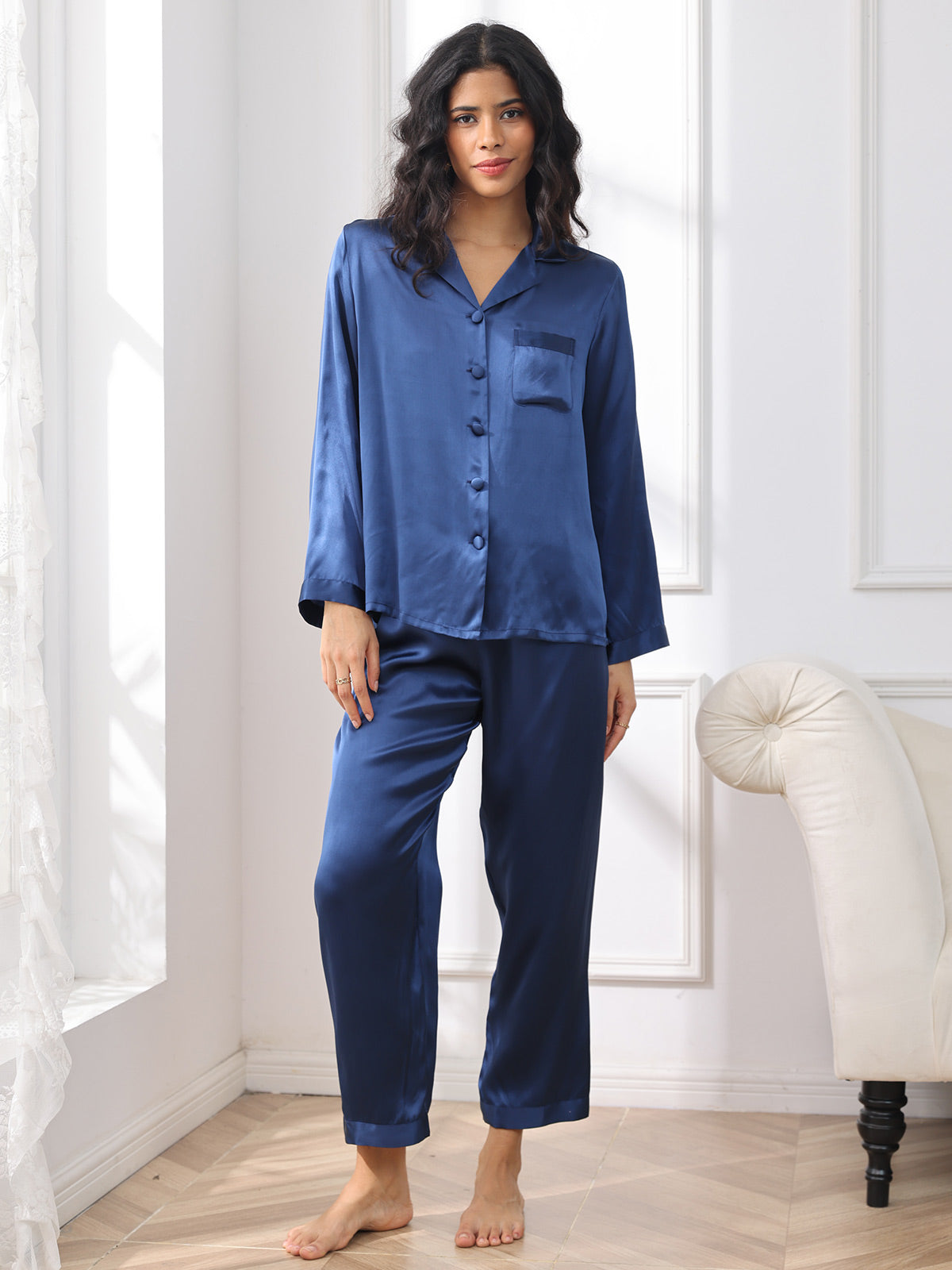Women’s Mulberry Silk Long Sleeve Pajama Set