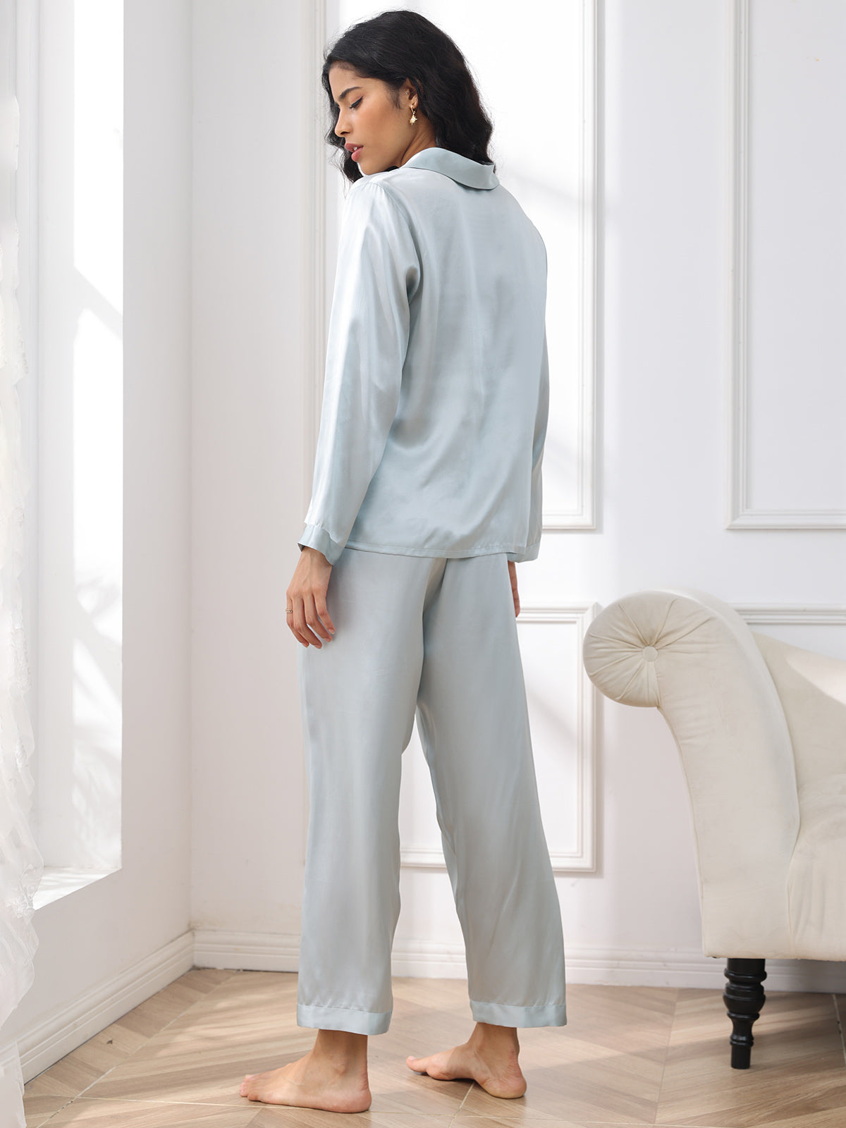 Women’s Mulberry Silk Long Sleeve Pajama Set