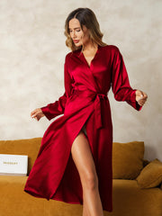 Women's Long Mulberry Silk Robe